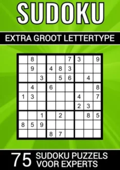 Sudoku Extra Groot Lettertype - 75 Sudoku Puzzels voor Experts