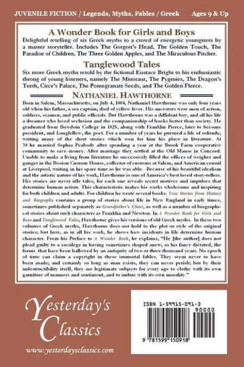 Tanglewood Tales, Illustrated Edition (Yesterday's Classics)