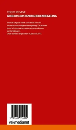 Tekstuitgave Arbeidsomstandighedenregeling