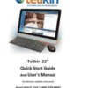 Telikin 22" Quick Start Guide and User's Manual: AIOpc w/ Black Wireless KB