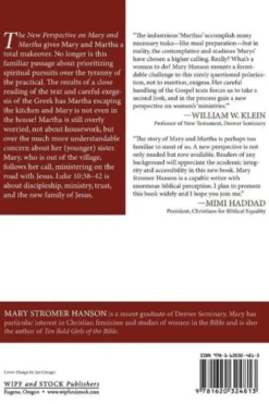The New Perspective on Mary and Martha