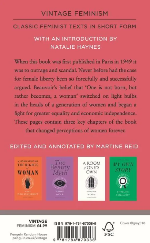 The Second Sex (Vintage Feminism Short Edition)