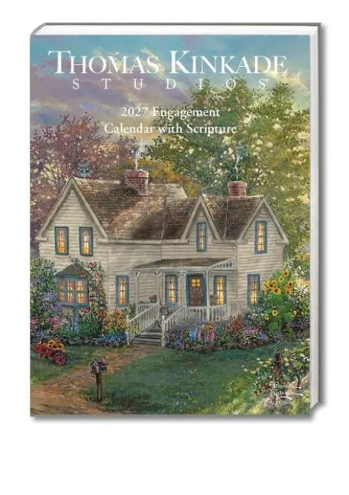 Thomas Kinkade Studios® 2027 Monthly/Weekly Engagement Calendar with Scripture