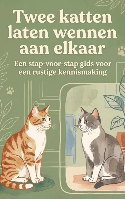 Twee katten laten wennen aan elkaar