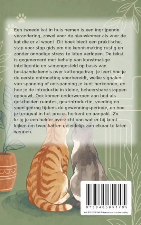 Twee katten laten wennen aan elkaar