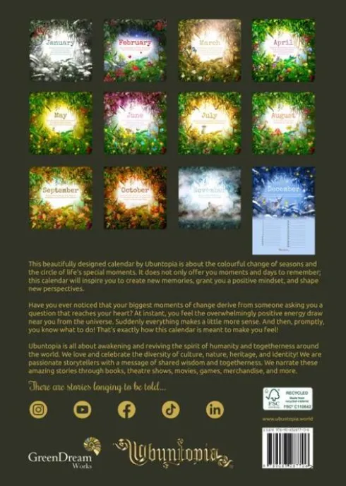 Ubuntopia Year Calendar