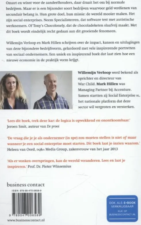 Verbeter de wereld, begin een bedrijf
