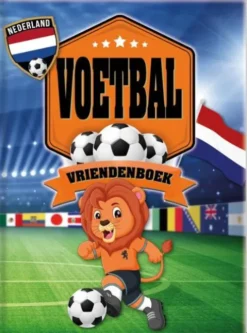 Vriendenboek - voetbal oranje