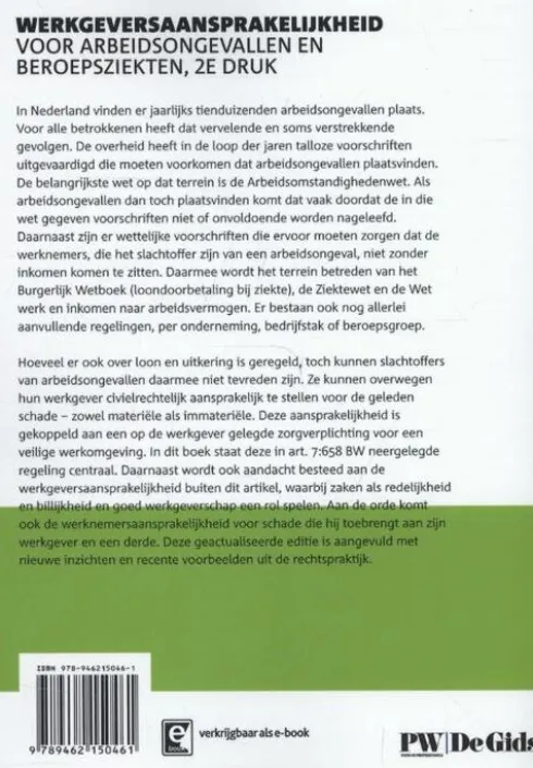 Werkgeversaansprakelijkheid voor arbeidsongevallen en beroepsziekten
