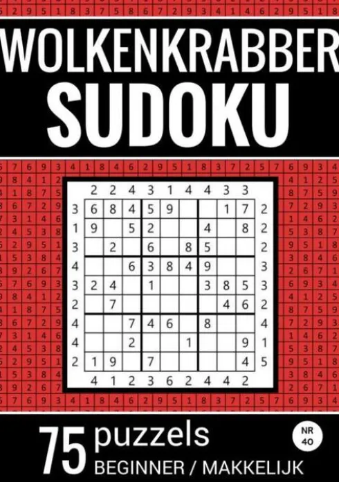 Wolkenkrabber Sudoku - Nr. 40 - 75 Puzzels - Beginner / Makkelijk