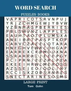 Word Search Puzzles Books Large Print: Find Words 50 Puzzles All Answer Fun Game