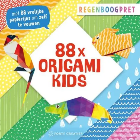 88x origami kids - Regenboogpret