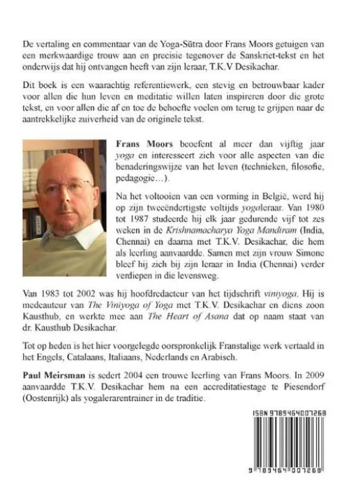 Yoga-Sutra Patanjali vertaling en commentaar Frans Moors