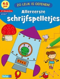 Zo leuk is oefenen! Allereerste schrijfspelletjes (4-5 j.)