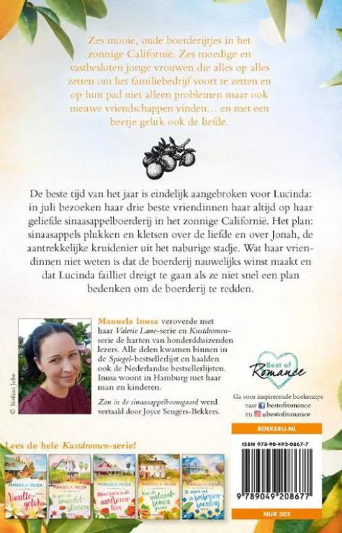 Zon in de sinaasappelboomgaard